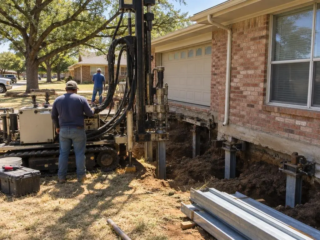 Slab Foundation Repair in North Richland Hills, TX